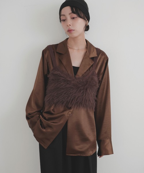 フェザーキャミビスチェ（キャミソール）｜LIAN（リアン）の