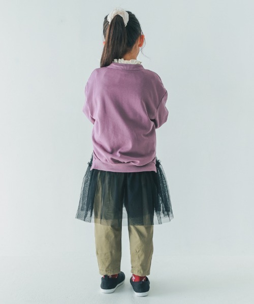 NHT（エヌエイチティー）の「NHT/エヌエイチティー MARIGOLD　バルーントレーナー（スウェット・キッズ・アイボリー/ラベンダー/ブラック・160cm/150cm/140cm/130cm/120cm/110cm）」の8枚目の写真