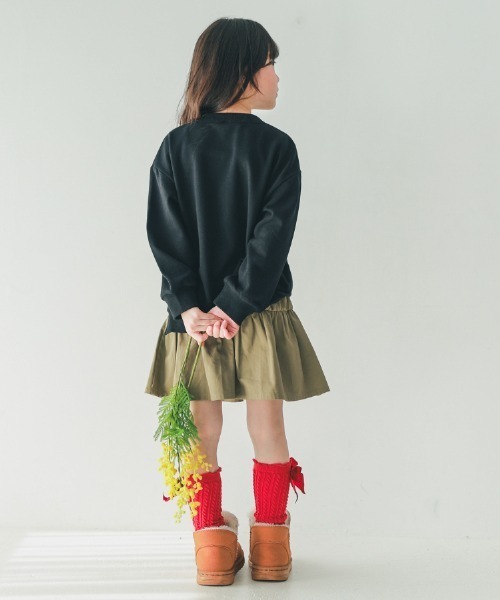 NHT（エヌエイチティー）の「NHT/エヌエイチティー MARIGOLD　バルーントレーナー（スウェット・キッズ・アイボリー/ラベンダー/ブラック・160cm/150cm/140cm/130cm/120cm/110cm）」の12枚目の写真