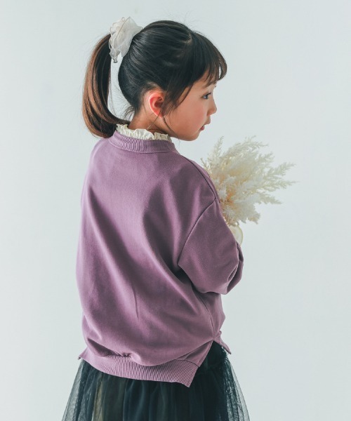 NHT（エヌエイチティー）の「NHT/エヌエイチティー MARIGOLD　バルーントレーナー（スウェット・キッズ・アイボリー/ラベンダー/ブラック・160cm/150cm/140cm/130cm/120cm/110cm）」の9枚目の写真