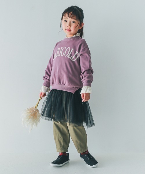 NHT（エヌエイチティー）の「NHT/エヌエイチティー MARIGOLD　バルーントレーナー（スウェット・キッズ・アイボリー/ラベンダー/ブラック・160cm/150cm/140cm/130cm/120cm/110cm）」の7枚目の写真