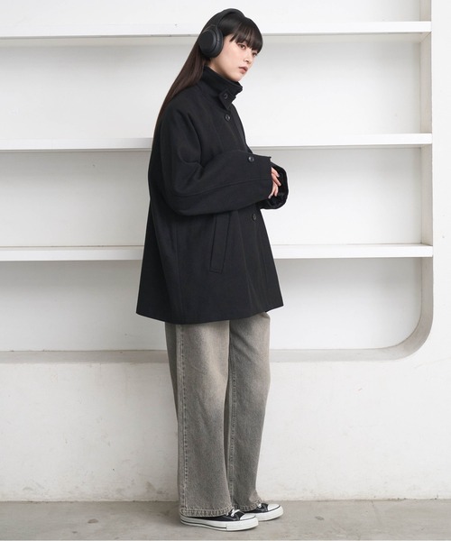 flaner（フラネ）の「Loose straight denim pants / ルーズストレートデニムパンツ（デニムパンツ・レディース・ブラック系その他/グレー・SMALL/MEDIUM/LARGE）」の13枚目の写真