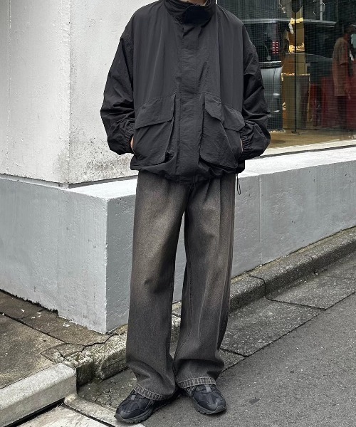 flaner（フラネ）の「Loose straight denim pants / ルーズストレートデニムパンツ（デニムパンツ・レディース・ブラック系その他/グレー・SMALL/MEDIUM/LARGE）」の22枚目の写真