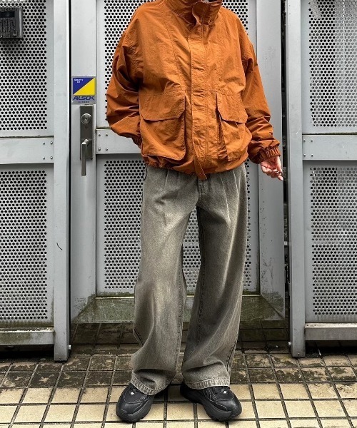 flaner（フラネ）の「Loose straight denim pants / ルーズストレートデニムパンツ（デニムパンツ・レディース・ブラック系その他/グレー・SMALL/MEDIUM/LARGE）」の19枚目の写真