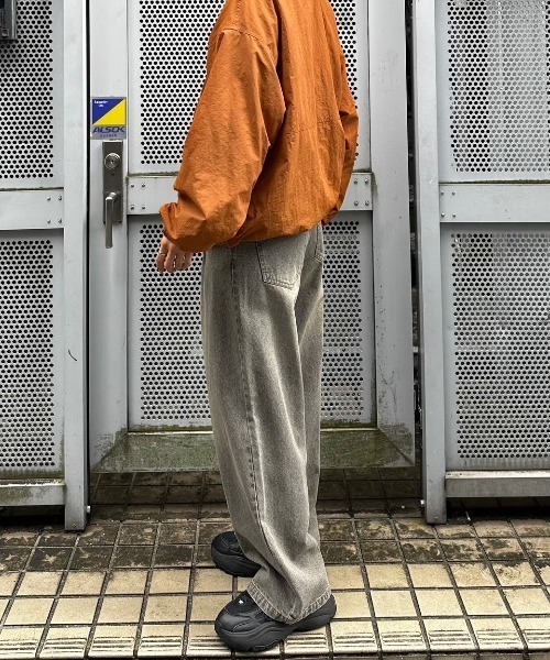 flaner（フラネ）の「Loose straight denim pants / ルーズストレートデニムパンツ（デニムパンツ・レディース・ブラック系その他/グレー・SMALL/MEDIUM/LARGE）」の20枚目の写真