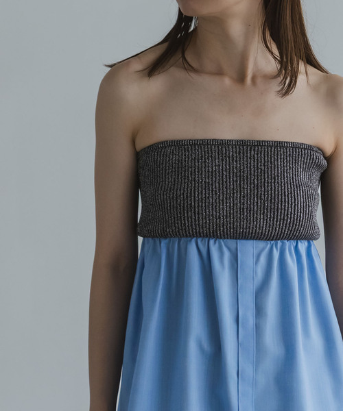 Noble（ノーブル）の「ELENI/エルニ ウールオックスシャツビスチェ（その他トップス・レディース・ブルー・FREE）」の2枚目の写真