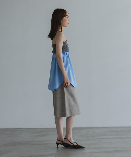 Noble（ノーブル）の「ELENI/エルニ ウールオックスシャツビスチェ（その他トップス・レディース・ブルー・FREE）」の11枚目の写真