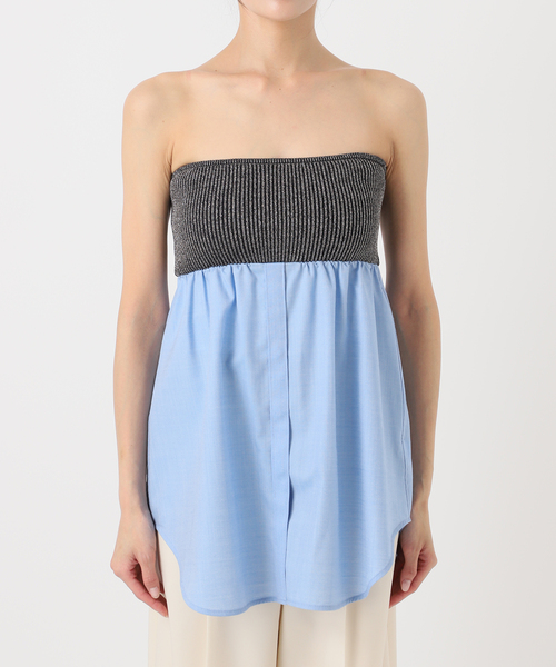 Noble（ノーブル）の「ELENI/エルニ ウールオックスシャツビスチェ（その他トップス・レディース・ブルー・FREE）」の14枚目の写真