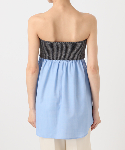 Noble（ノーブル）の「ELENI/エルニ ウールオックスシャツビスチェ（その他トップス・レディース・ブルー・FREE）」の16枚目の写真