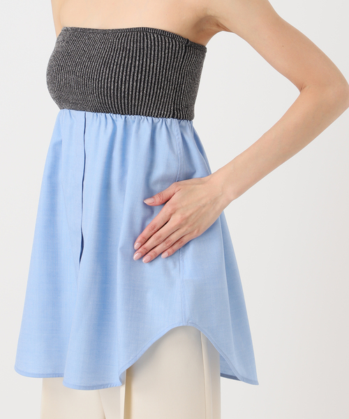 Noble（ノーブル）の「ELENI/エルニ ウールオックスシャツビスチェ（その他トップス・レディース・ブルー・FREE）」の18枚目の写真