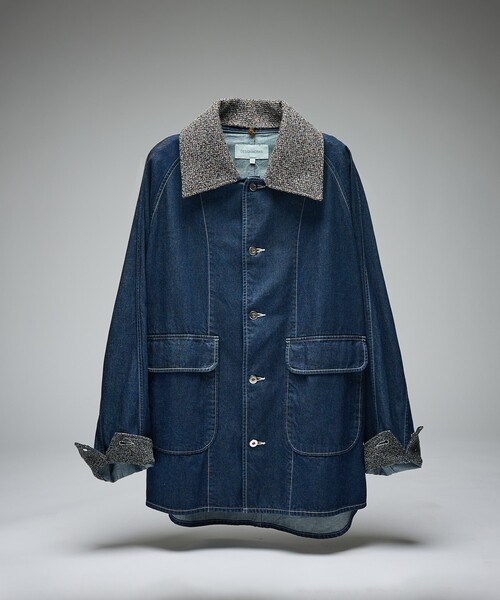 DESIGNWORKS（デザインワークス）の「デタッチャブルカラー デニムブルゾン/ジャケット（デニムジャケット・メンズ・インディゴブルー・48/50）」の12枚目の写真