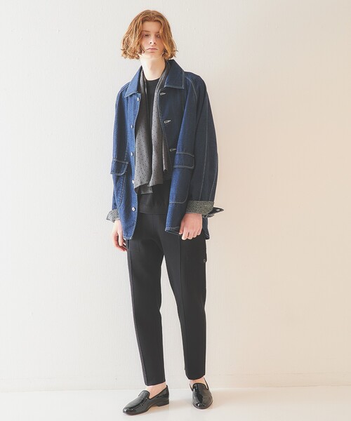 DESIGNWORKS（デザインワークス）の「デタッチャブルカラー デニムブルゾン/ジャケット（デニムジャケット・メンズ・インディゴブルー・48/50）」の6枚目の写真