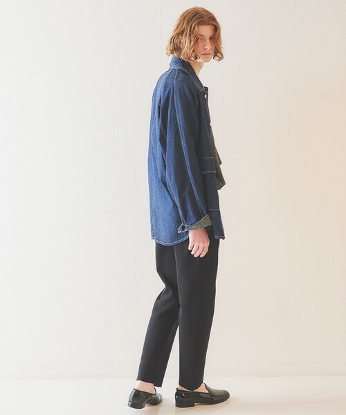 DESIGNWORKS（デザインワークス）の「デタッチャブルカラー デニムブルゾン/ジャケット（デニムジャケット・メンズ・インディゴブルー・48/50）」の7枚目の写真