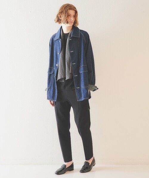 DESIGNWORKS（デザインワークス）の「デタッチャブルカラー デニムブルゾン/ジャケット（デニムジャケット・メンズ・インディゴブルー・48/50）」の8枚目の写真