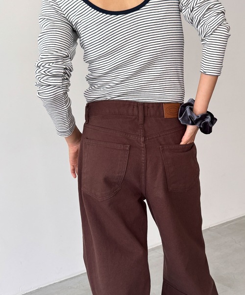 CANAL JEAN（キャナルジーン）の「El mar　ベロアシュシュ（シュシュ・レディース・ブラック/オリーブ/チャコールグレー/ブラウン・ONE SIZE）」の6枚目の写真