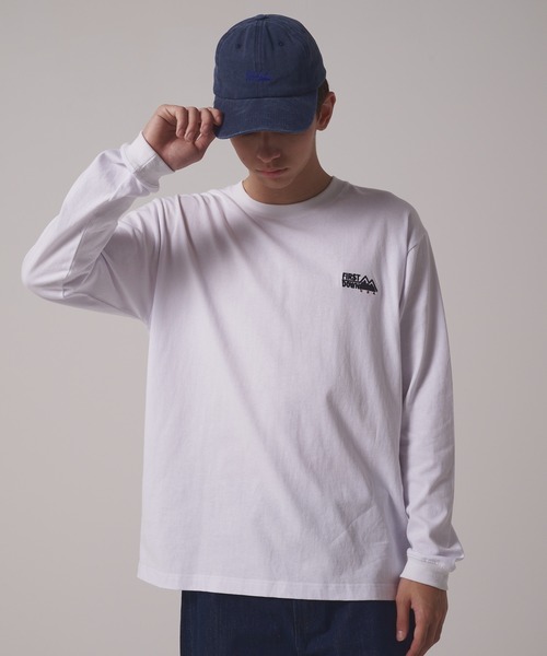 FIRST DOWN（ファーストダウン）の「ロゴ ロングスリーブ Tシャツ（Tシャツ/カットソー・メンズ・ベージュ/ホワイト/ブラック/グレー・XL/L/M）」の5枚目の写真