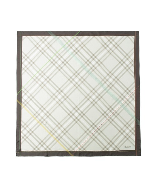 MACKINTOSH PHILOSOPHY(マッキントッシュ フィロソフィー)の「シルク100% スカーフ 日本製 ”オリジナル チェック”(バンダナ/スカーフ・レディース・ベージュ/ブラウン・FREE)」の11枚目の写真