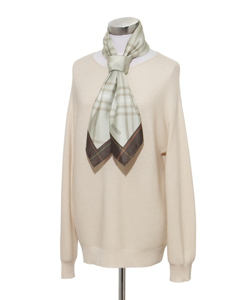 中古美品　マッキントッシュフィロソフィー　日本製大判シルクスカーフ90cm　秋冬 マッキントッシュフィロソフィー スカーフ 大 シルク100