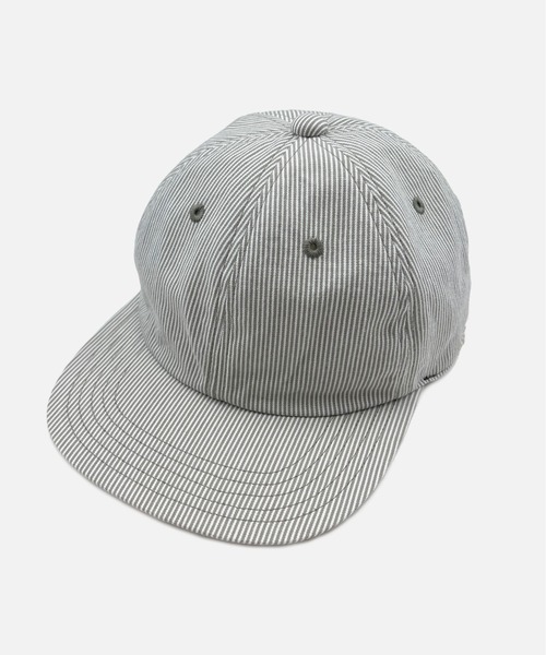 HUNTISM（ハンティズム）の「Hickory Stripe Cap（キャップ・メンズ・ブルー/ベージュ・ONE SIZE）」の7枚目の写真