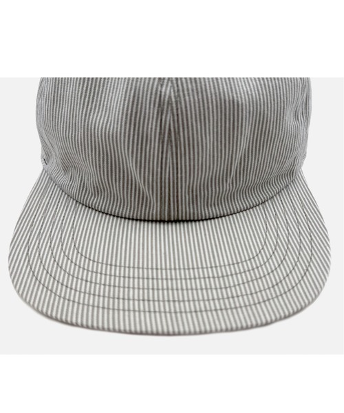 HUNTISM（ハンティズム）の「Hickory Stripe Cap（キャップ・メンズ・ブルー/ベージュ・ONE SIZE）」の9枚目の写真