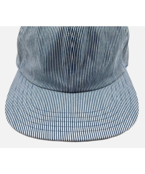 HUNTISM（ハンティズム）の「Hickory Stripe Cap（キャップ・メンズ・ブルー/ベージュ・ONE SIZE）」の12枚目の写真