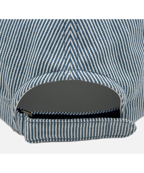 HUNTISM（ハンティズム）の「Hickory Stripe Cap（キャップ・メンズ・ブルー/ベージュ・ONE SIZE）」の13枚目の写真