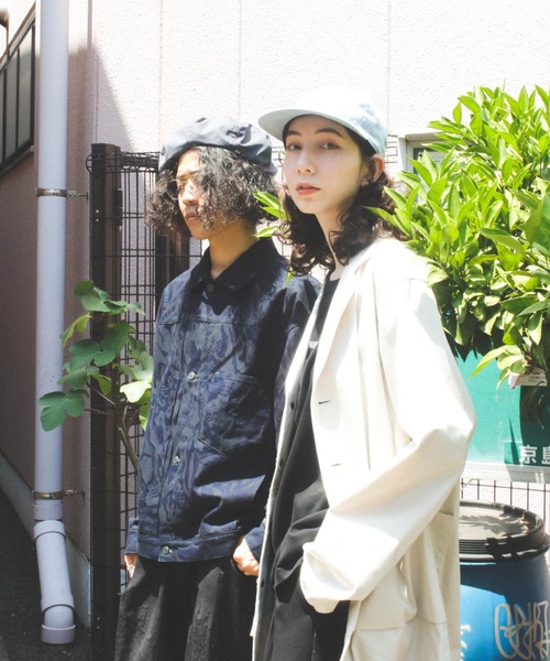 HUNTISM（ハンティズム）の「Hickory Stripe Cap（キャップ・メンズ・ブルー/ベージュ・ONE SIZE）」の15枚目の写真