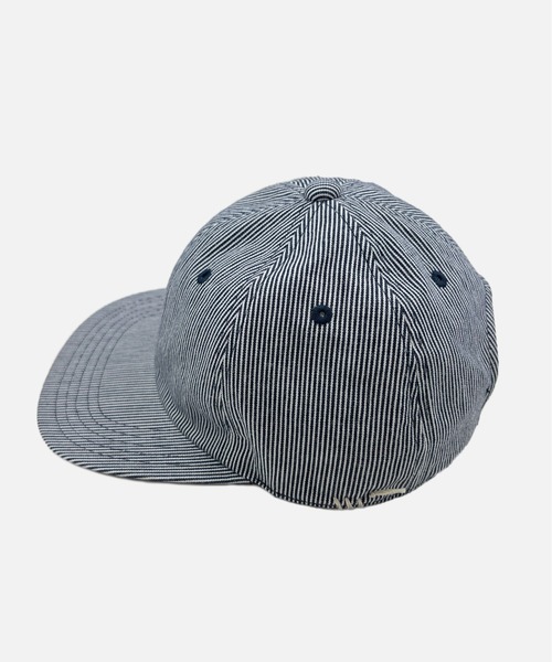 HUNTISM（ハンティズム）の「Hickory Stripe Cap（キャップ・メンズ・ブルー/ベージュ・ONE SIZE）」の4枚目の写真