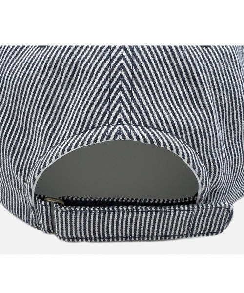 HUNTISM（ハンティズム）の「Hickory Stripe Cap（キャップ・メンズ・ブルー/ベージュ・ONE SIZE）」の6枚目の写真