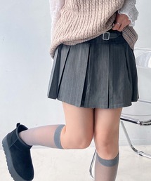AS KNOW AS plus | ♪ベルト付プリーツミニスカート(スカート)
