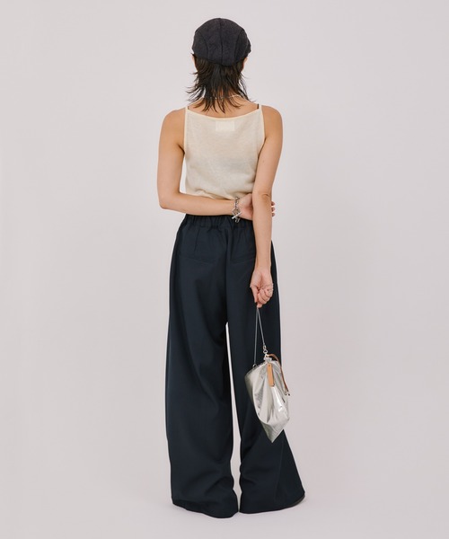 LIENCOEUR（リアンクール）の「2タックワイドスラックス（スラックス・レディース・ベージュ/ダークネイビー/ブラック/グレー・SMALL/MEDIUM）」の22枚目の写真