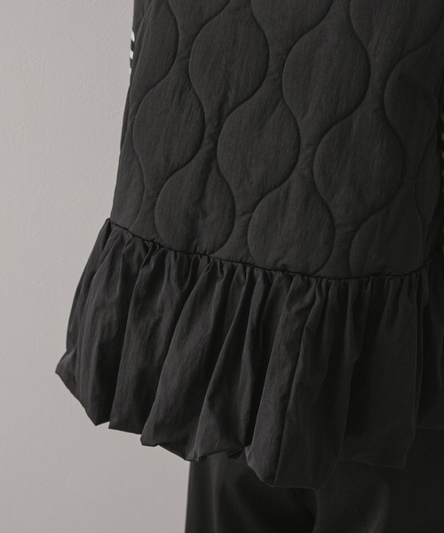 rectangle（レクタングル）の「フレアキルティングベスト（ベスト・レディース・アイボリー/ブラック・FREE）」の20枚目の写真