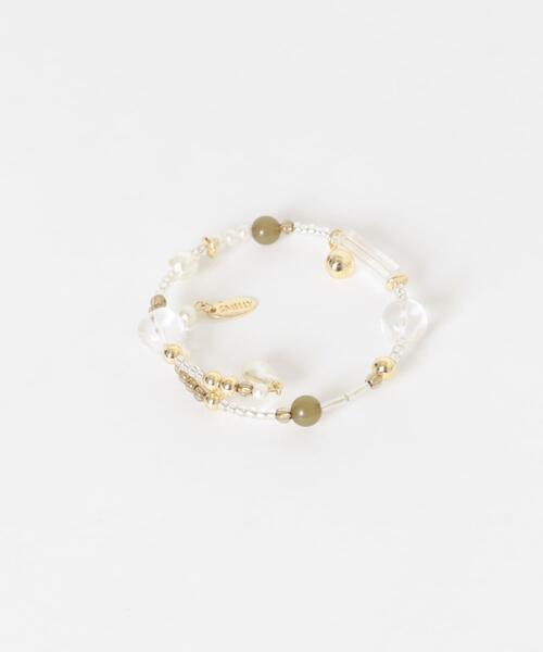 SMELLY(スメリー)の「マルチビーズカフブレスレット(ブレスレット・レディース・クリア・-)」の7枚目の写真