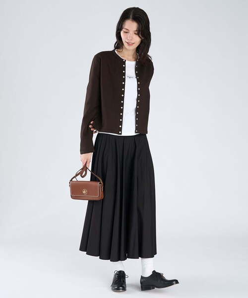 agnes b.(アニエスベー)の「ロゴ コットン 長袖 Tシャツ "Lil Cool"(Tシャツ/カットソー・レディース・ホワイト・3/2/1)」の5枚目の写真