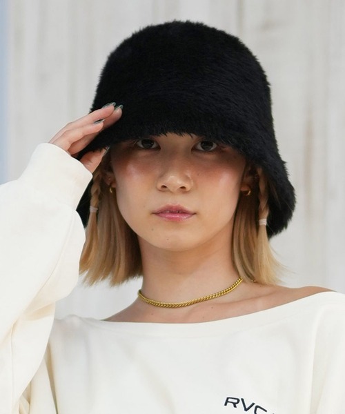 ムラサキスポーツ(ムラサキスポーツ)の「RIKKA FEMME/リッカファム ハット サーモファーハット RFAC25FW03(ハット・レディース・ホワイト/モカ/ブラック・FREE)」の10枚目の写真