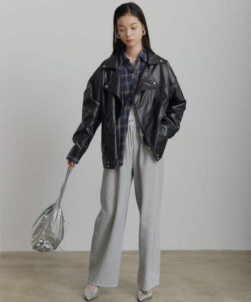 SEN TOKYO(セントーキョー)の「ビッグシルエットライダースジャケット(ライダースジャケット・メンズ・ブラック・MEDIUM/LARGE/X-LARGE)」の9枚目の写真