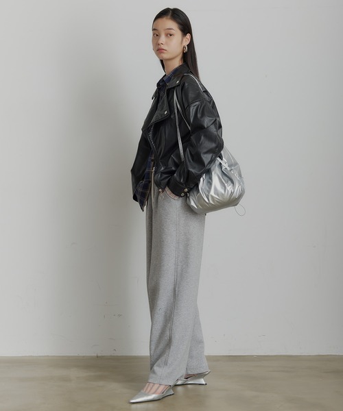 セール】ビッグシルエットライダースジャケット（ライダース