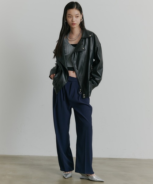 SEN TOKYO(セントーキョー)の「ビッグシルエットライダースジャケット(ライダースジャケット・メンズ・ブラック・MEDIUM/LARGE/X-LARGE)」の17枚目の写真