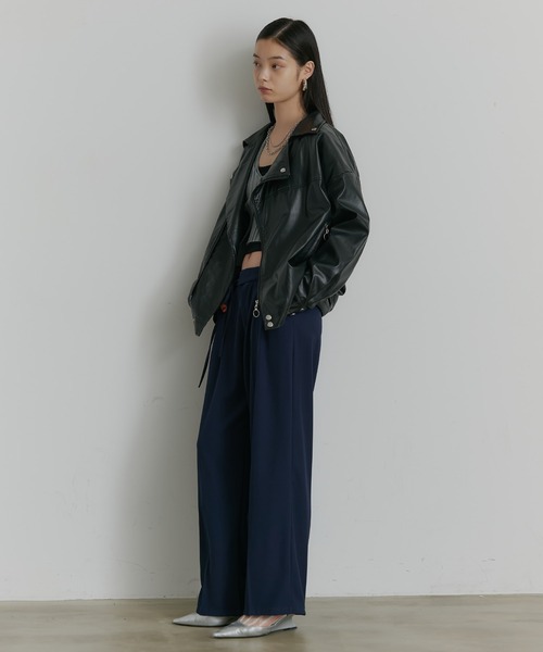 SEN TOKYO(セントーキョー)の「ビッグシルエットライダースジャケット(ライダースジャケット・メンズ・ブラック・MEDIUM/LARGE/X-LARGE)」の19枚目の写真