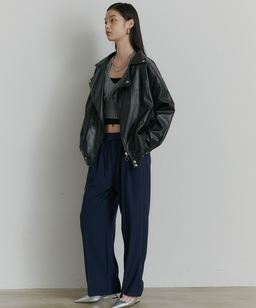 SEN TOKYO(セントーキョー)の「ビッグシルエットライダースジャケット(ライダースジャケット・メンズ・ブラック・MEDIUM/LARGE/X-LARGE)」の13枚目の写真