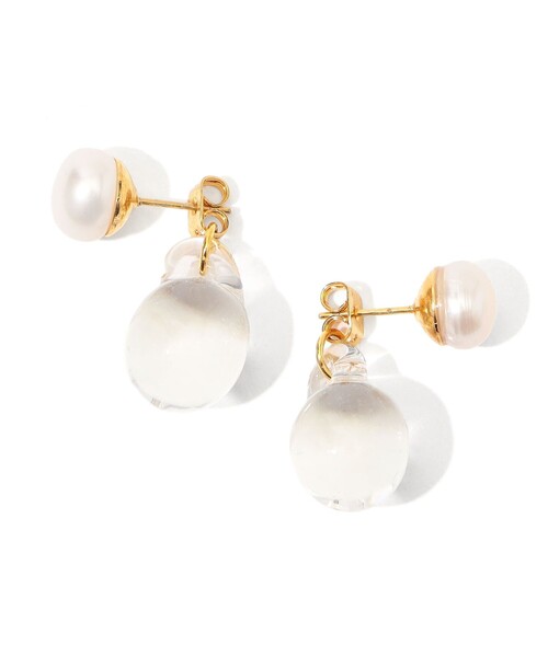 LEVENS(レヴェンス)の「LEVENS JEWELS PEARL&BALL ピアス(ピアス(両耳用)・レディース・その他1/グレー・FREE)」の2枚目の写真