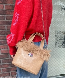 Candy Stripper（キャンディストリッパー）の「【HELLO KITTY】HIBISCUS 2WAY FUR バッグ（ショルダーバッグ）」