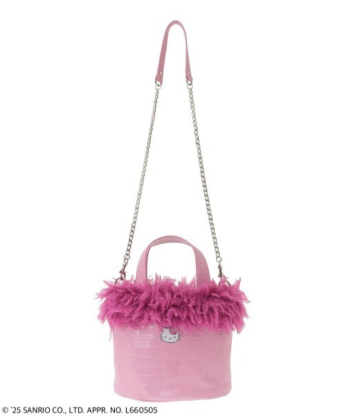 セール】【HELLO KITTY】HIBISCUS 2WAY FUR バッグ（ショルダーバッグ