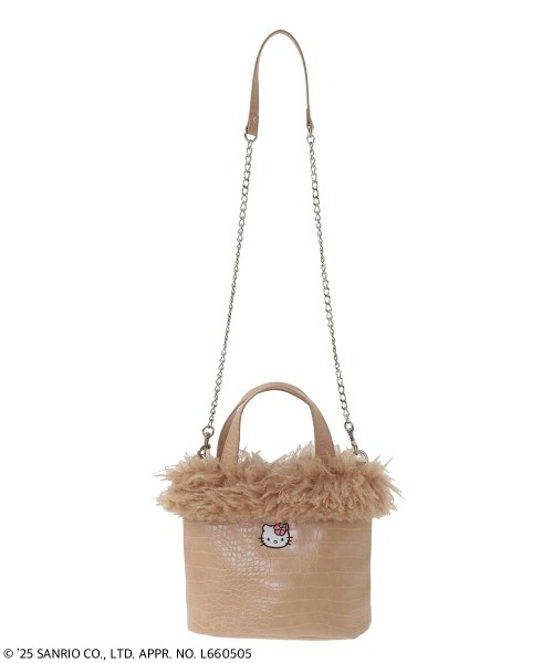 セール】【HELLO KITTY】HIBISCUS 2WAY FUR バッグ（ショルダーバッグ