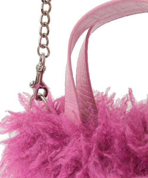Candy Stripper（キャンディストリッパー）の「【HELLO KITTY】HIBISCUS 2WAY FUR バッグ（ショルダーバッグ・レディース・ピンク/ブラウン/ブラック・FREE）」の20枚目の写真