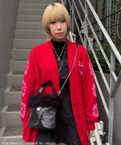 セール】【HELLO KITTY】HIBISCUS 2WAY FUR バッグ（ショルダーバッグ