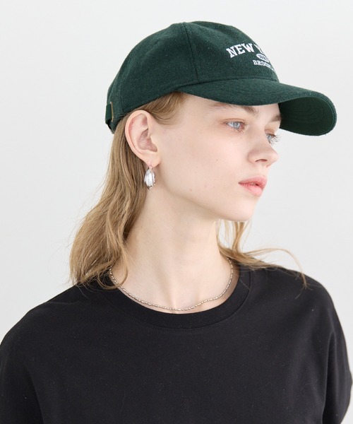 coca（coca）（コカ）の「フェイクウールロゴキャップ（キャップ・レディース・グリーン/ワイン・ONE SIZE）」の15枚目の写真