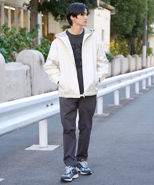 coen(コーエン)の「【好評につき新色登場】ウィンドブロックシェルターフードブルゾン【撥水、透湿、防風】(ブルゾン・メンズ・ブラック/ナチュラル/オリーブ/オフホワイト/モカ・S/M/L/XL)」の8枚目の写真