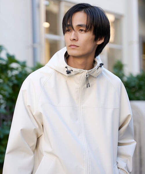 coen(コーエン)の「【好評につき新色登場】ウィンドブロックシェルターフードブルゾン【撥水、透湿、防風】(ブルゾン・メンズ・ブラック/ナチュラル/オリーブ/オフホワイト/モカ・S/M/L/XL)」の10枚目の写真