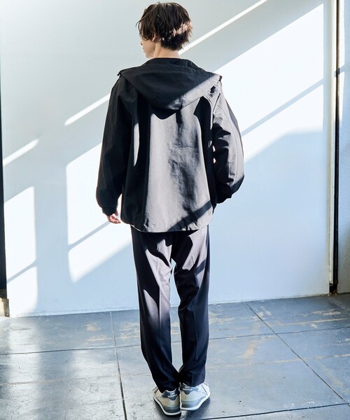 coen(コーエン)の「【好評につき新色登場】ウィンドブロックシェルターフードブルゾン【撥水、透湿、防風】(ブルゾン・メンズ・ブラック/ナチュラル/オリーブ/オフホワイト/モカ・S/M/L/XL)」の14枚目の写真